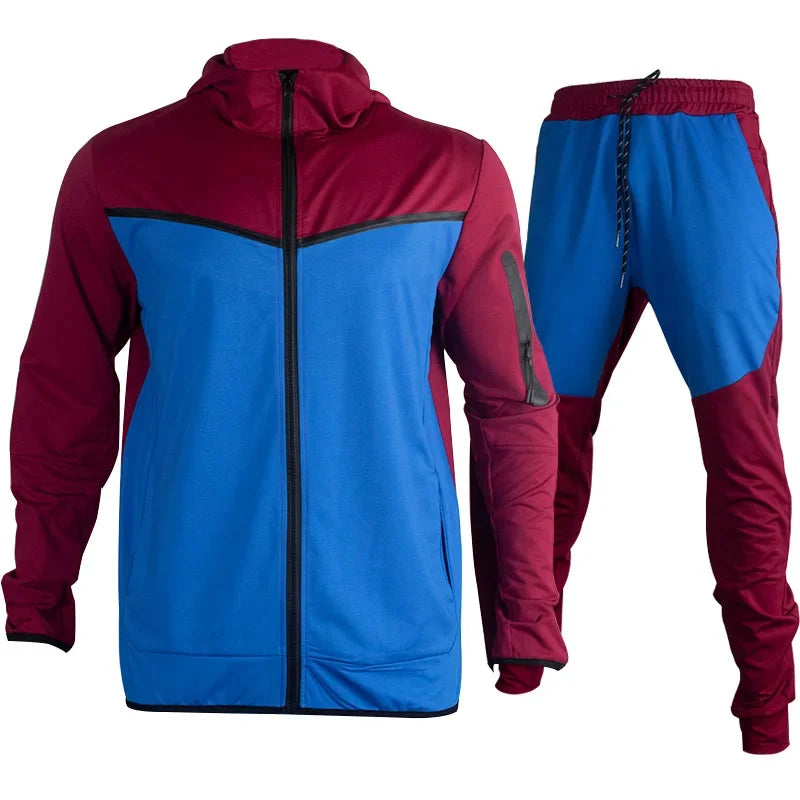 Amazon Europe Spring Autumn Casual Sweatshirt Trendy 2-Piece Set Men'S Clothing Quality Brand Sweatshirt Male Suit Wholesale