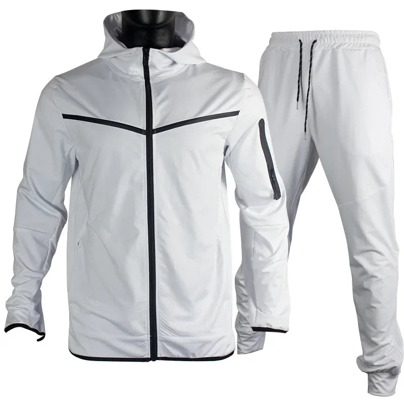 Amazon Europe Spring Autumn Casual Sweatshirt Trendy 2-Piece Set Men'S Clothing Quality Brand Sweatshirt Male Suit Wholesale