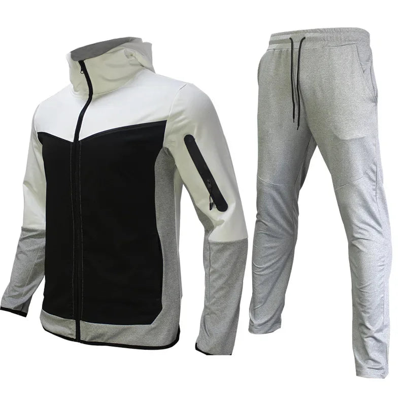 Amazon Europe Spring Autumn Casual Sweatshirt Trendy 2-Piece Set Men'S Clothing Quality Brand Sweatshirt Male Suit Wholesale