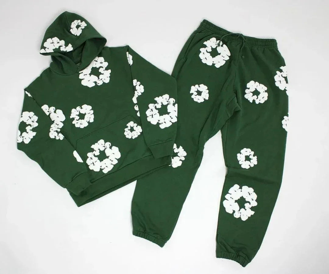 Demin Tears Hoodie-Set