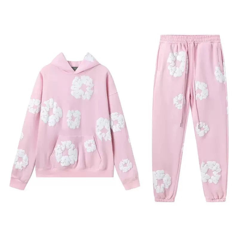 Demin Tears Hoodie-Set