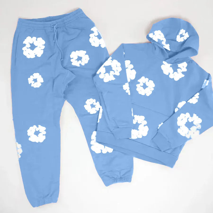 Demin Tears Hoodie-Set