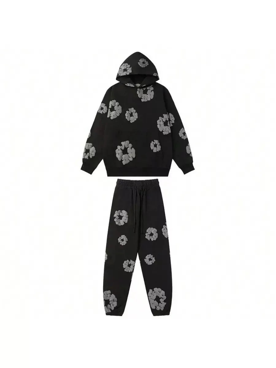 Demin Tears Hoodie-Set